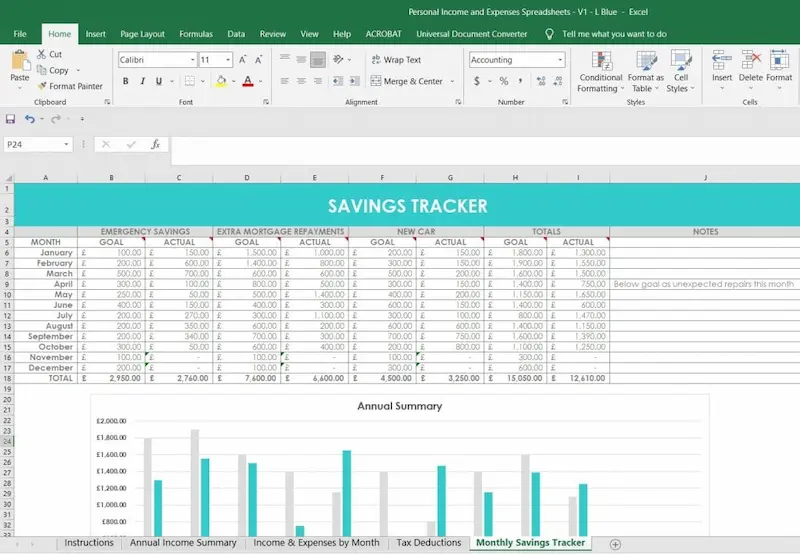use a spreadsheet for simple tracking